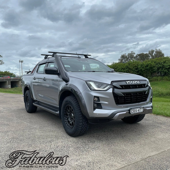 ISUZU DMAX 2020 ONWARDS STAINLESS SNORKEL AND ALLOY POD FILTER AIRBOX KIT (SHORT & MID ENTRY AVAILABLE)