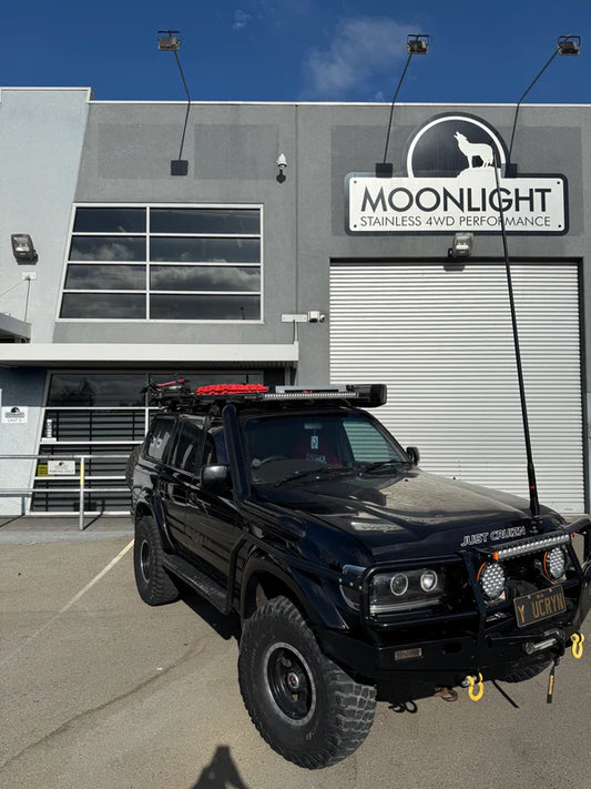 Moonlight - Toyota Landcruiser 80 Series 5" Rear Facing Stainless Steel Snorkel - Safari Replacement