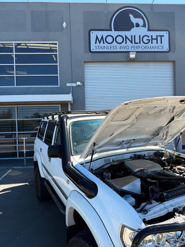 Moonlight - Toyota Landcruiser 80 Series 5" Rear Facing Stainless Steel Snorkel - Safari Replacement