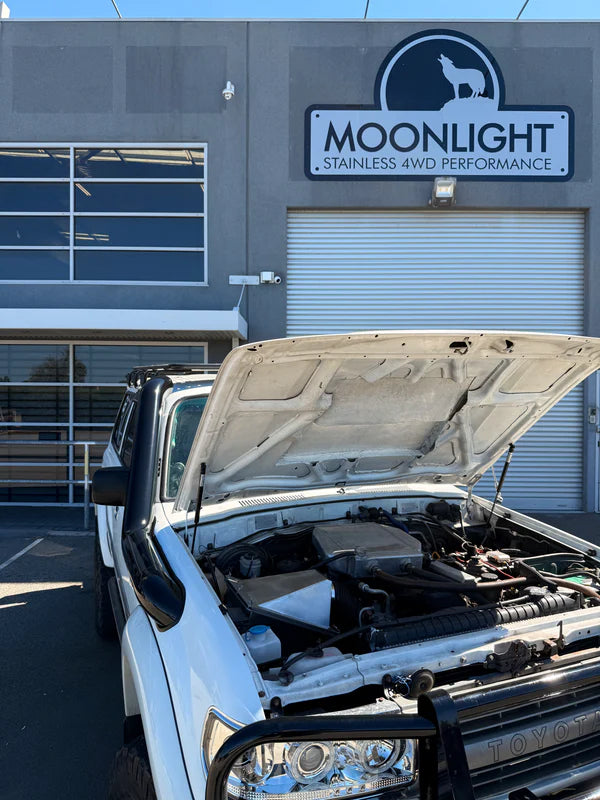 Moonlight - Toyota Landcruiser 80 Series 5" Rear Facing Stainless Steel Snorkel - Safari Replacement