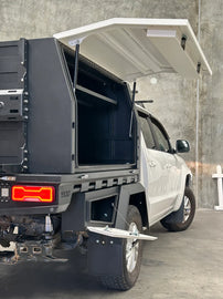 WKND Dual Cab Jackoff Touring Canopy and Tray - Drive Away Combo