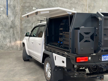 WKND Dual Cab Jackoff Touring Canopy and Tray - Drive Away Combo