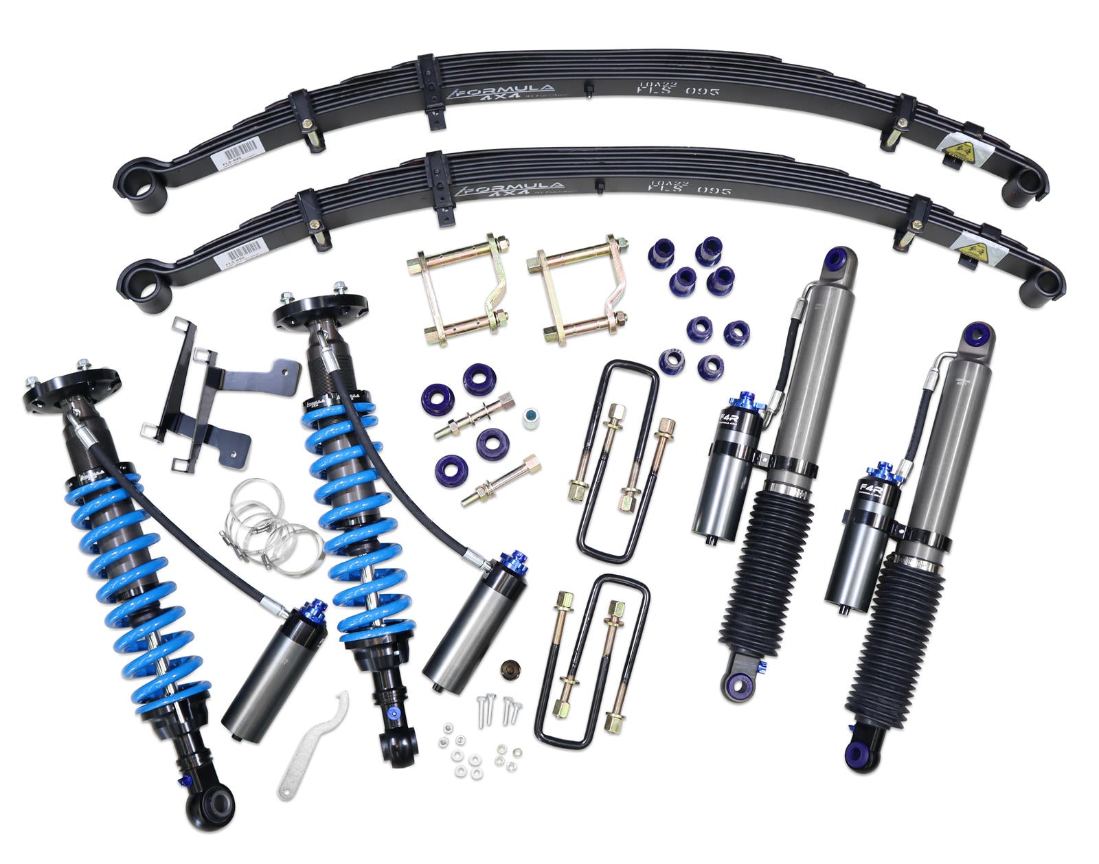 2-3 Inch Adjustable F4R Formula 4x4 Lift Kit to suit Toyota Hilux GGN, GUN 2015-on - excluding 2022-on Rogue (wide-body) variants