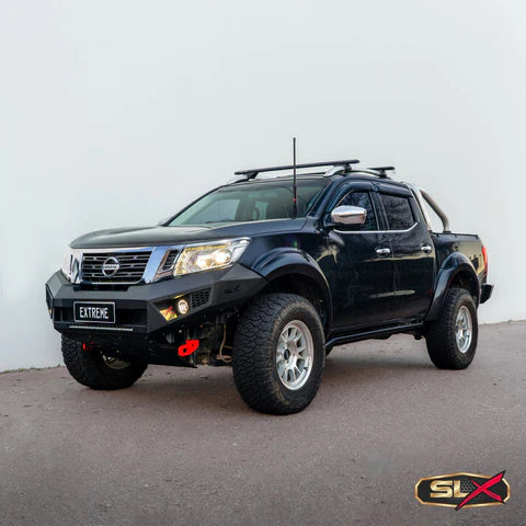 SUITS NISSAN NAVARA NP300 BLACK POWDER COAT- EXTREME SERIES BULLBAR- GEN X