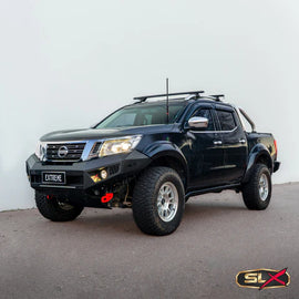 SUITS NISSAN NAVARA NP300 BLACK POWDER COAT- EXTREME SERIES BULLBAR- GEN X
