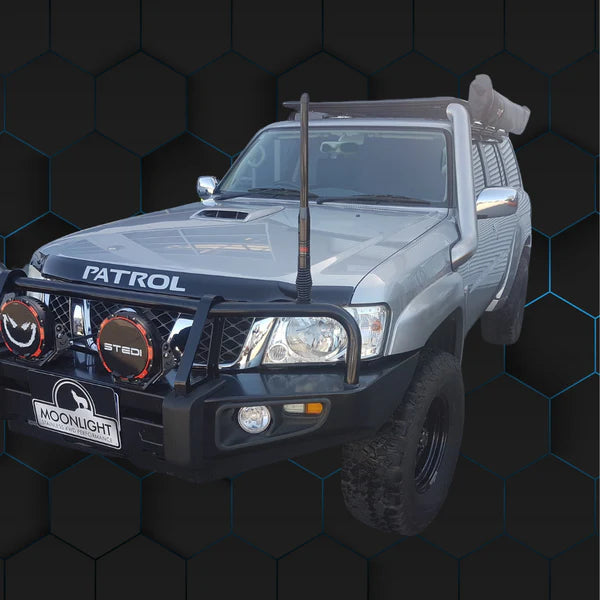Moonlight Nissan Patrol GU 4" Stainless Steel Snorkel Kit
