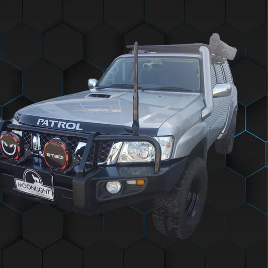 Moonlight Nissan Patrol GU 4" Stainless Steel Snorkel Kit