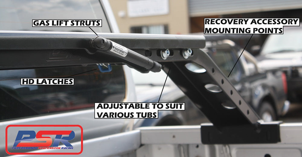 PSR Roof Top Tent Complete Tilt System (Full kit, Baja Rack Style)