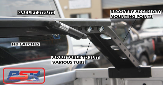 PSR Roof Top Tent Complete Tilt System (Full kit, Baja Rack Style)