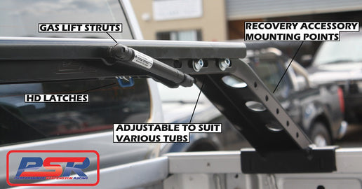 PSR Roof Top Tent Complete Tilt System (Full kit, Baja Rack Style)