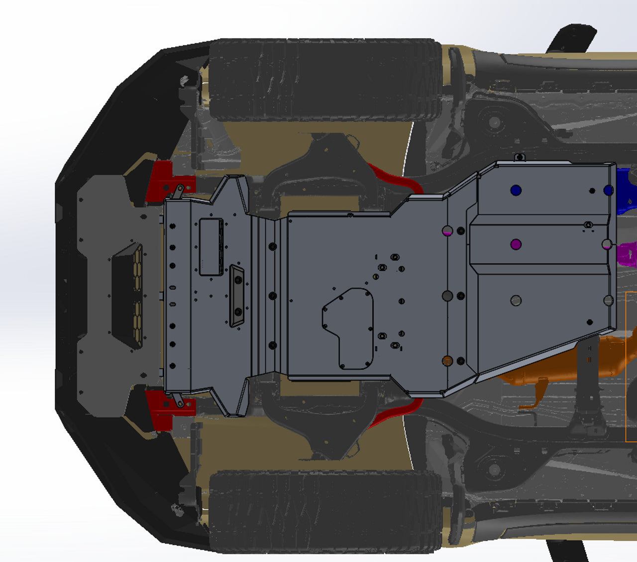 Offroad Animal Underbody Protection, bash plates to suit Prado 250, 2024 on