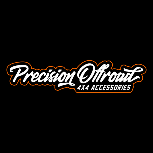 PRECISION OFFROAD - ORANGE OUTLINE - STICKER