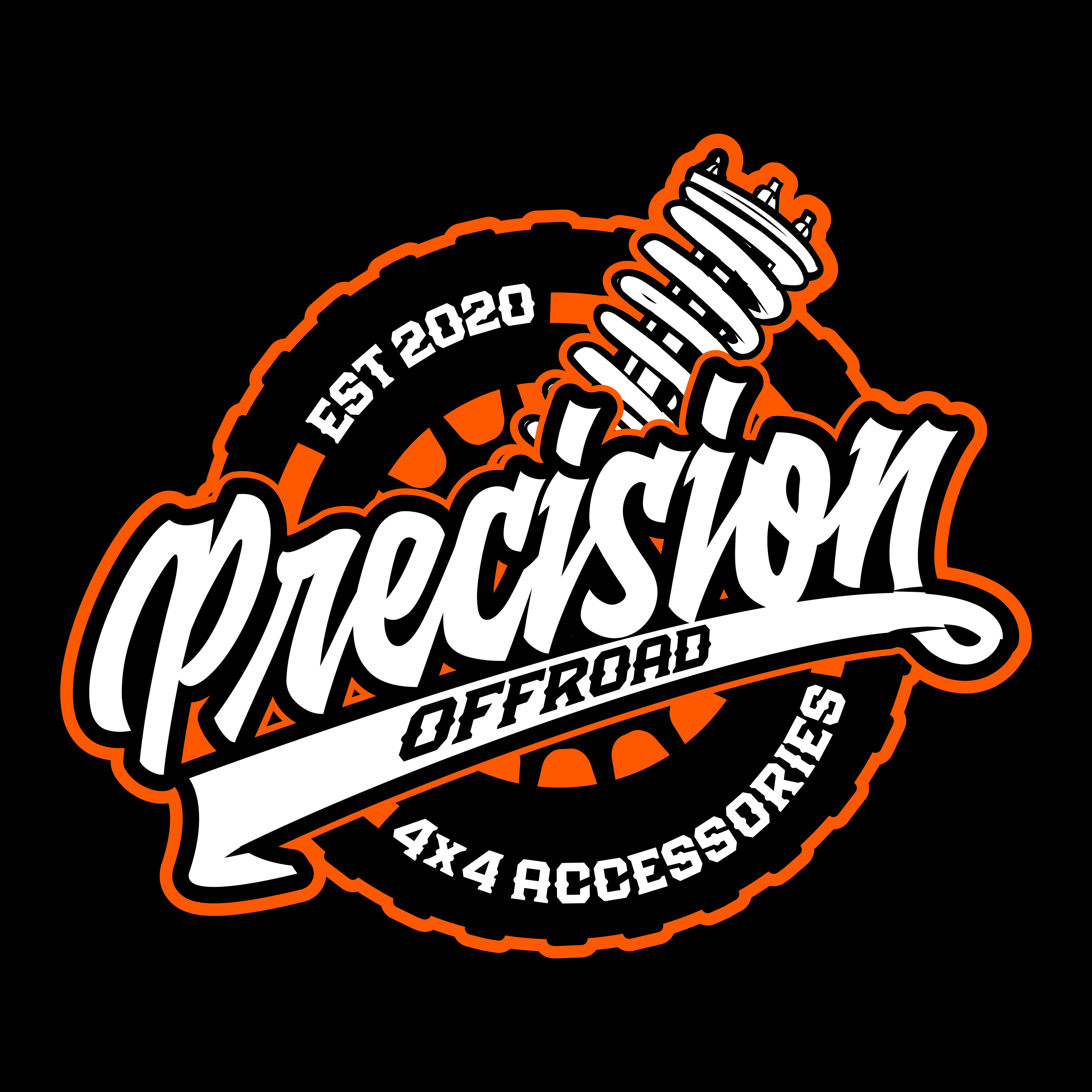 PRECISION OFFROAD - ROUND DESIGN - STICKER – precision-offroad-4x4