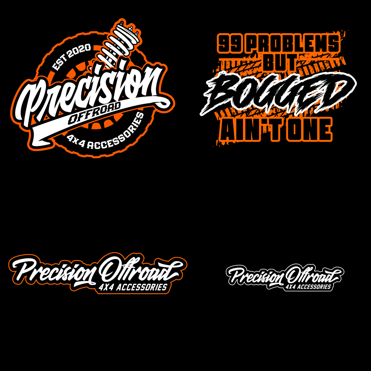 PRECISION OFFROAD - STICKER - 4 PACK