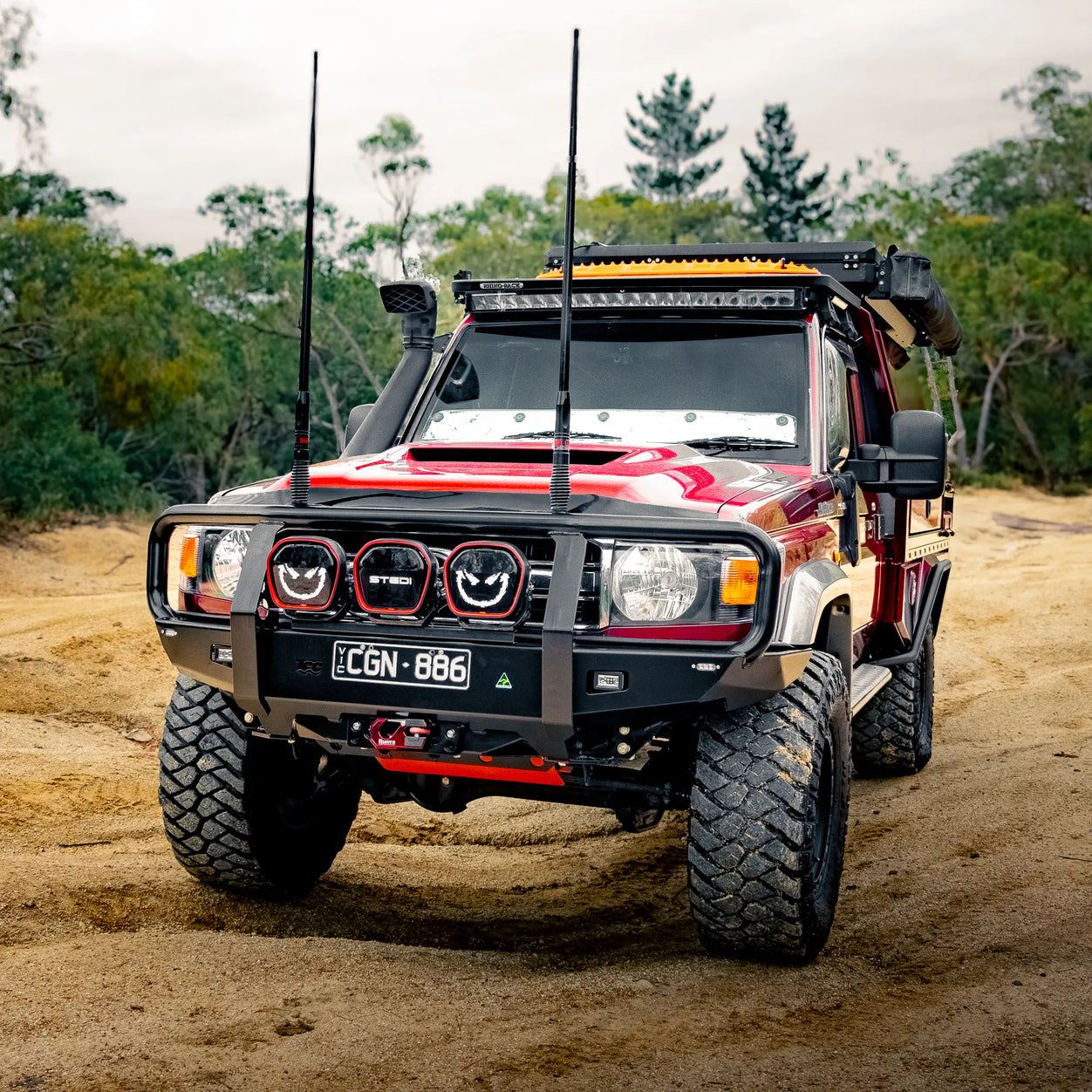 Toyota Landcruiser 70 Series Bull Bar – Pre-Facelift (2007-2024) Front Bar - The Cruiser Company