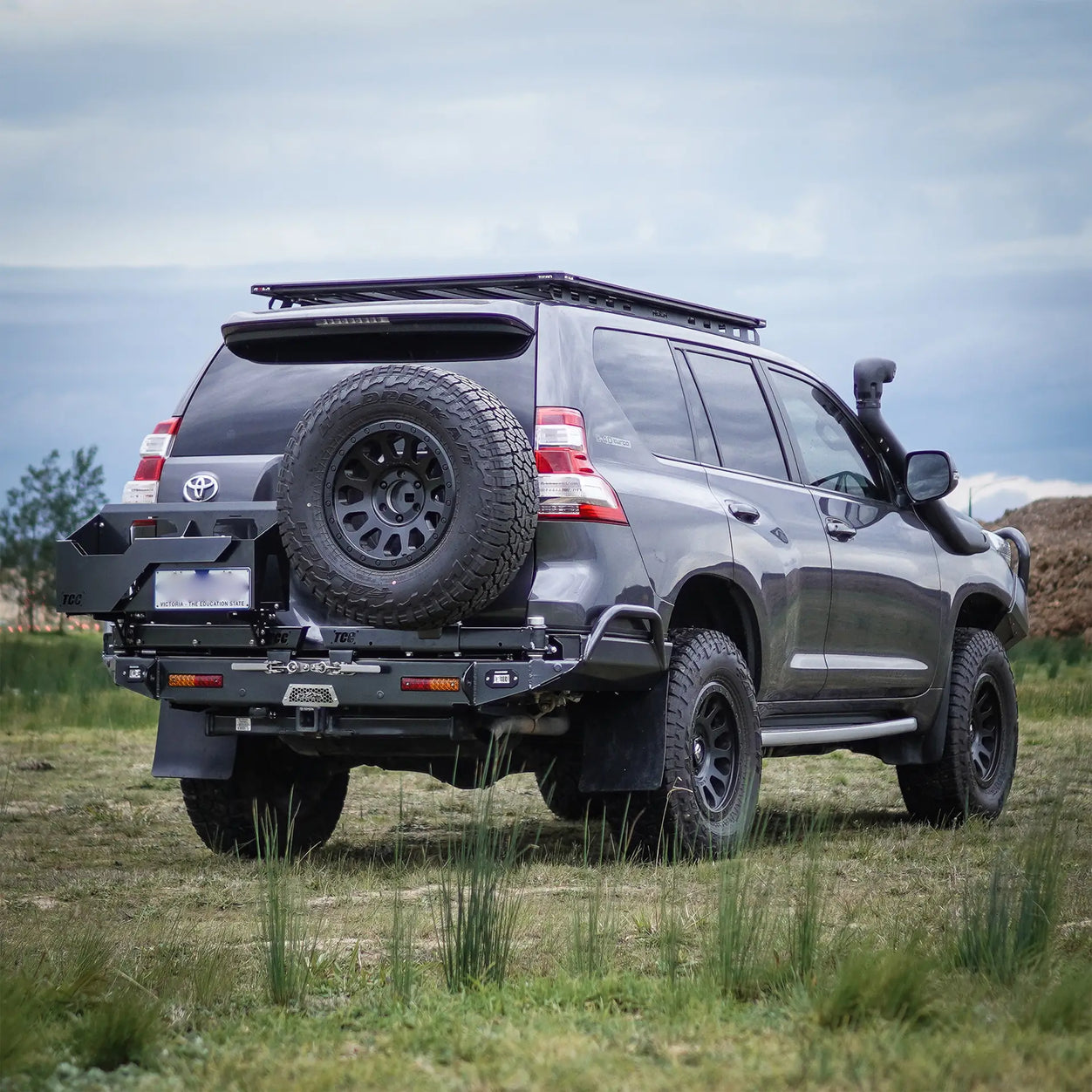 Prado Rear View Toyota Landcruiser Prado 150 Series Rear Bar - The Cruiser Company ...