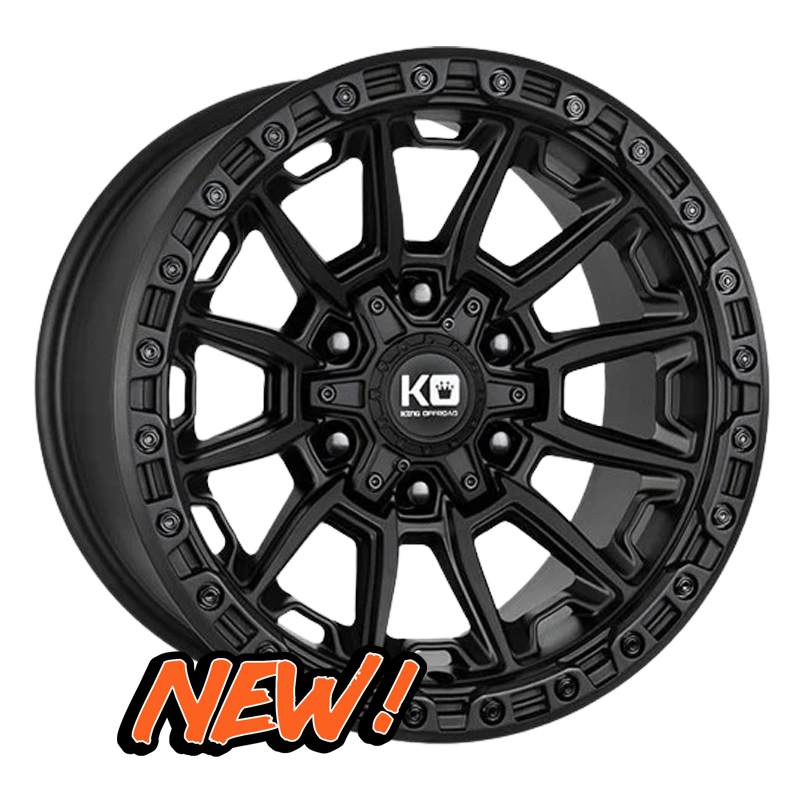 King Wheels Warrior Satin Black