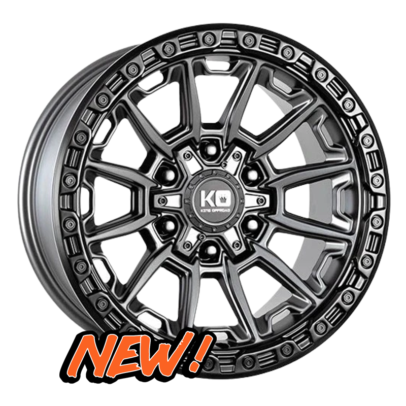 King Wheels Warrior Matte Titanium