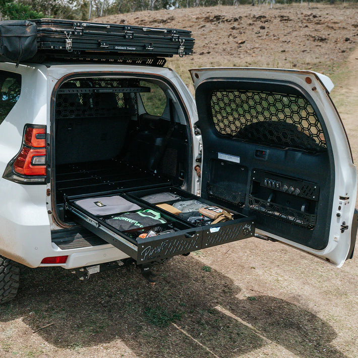 PIRATE CAMP CO - SLIMLINE SERIES LOW PROFILE DRAWER SYSTEM - TOYOTA PRADO 150 SERIES
