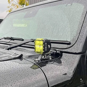 Jeep Wrangler Bonnet LED brackets
