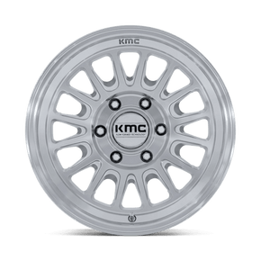 KMC IMPACT FFT KM773 GLOSS SILVER MACHINED