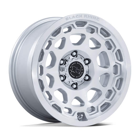 BLACK RHINO BR026 CONGO GLOSS SILVER W/ MACHINED FACE