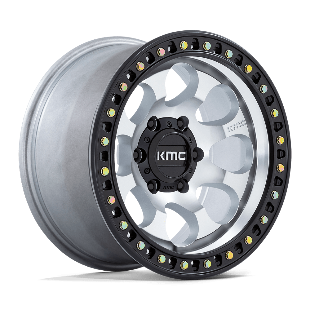 KMC RIOT SBL - MACHINED W/SATIN BLACK LIP