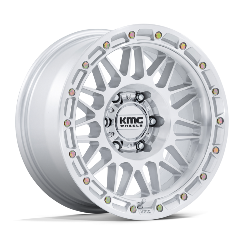 KMC ATTACK KM555 GLOSS SILVER MACHINED FACE