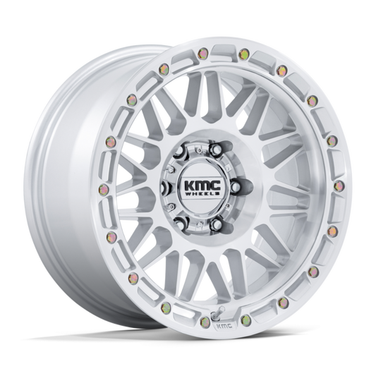 KMC ATTACK KM555 GLOSS SILVER MACHINED FACE