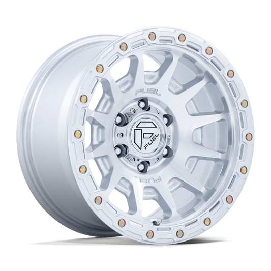FUEL FC884 FORTRESS - GLOSS SILVER W/ MACHINED FACE