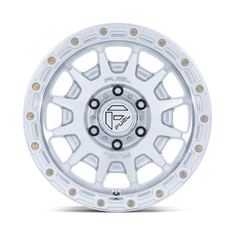 FUEL FC884 FORTRESS - GLOSS SILVER W/ MACHINED FACE