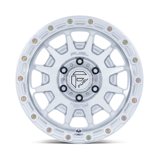 FUEL FC884 FORTRESS - GLOSS SILVER W/ MACHINED FACE