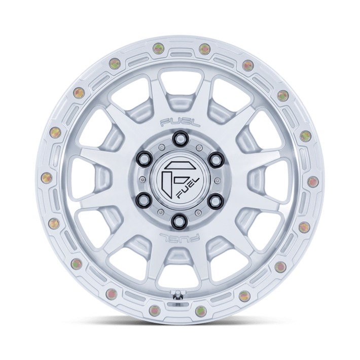 FUEL FC884 FORTRESS - GLOSS SILVER W/ MACHINED FACE