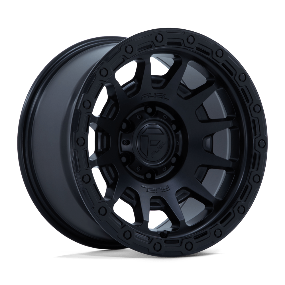 FUEL FC884 FORTRESS - MATTE BLACK W/ GLOSS BLACK LIP