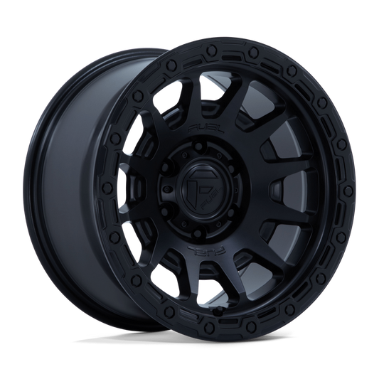 FUEL FC884 FORTRESS - MATTE BLACK W/ GLOSS BLACK LIP