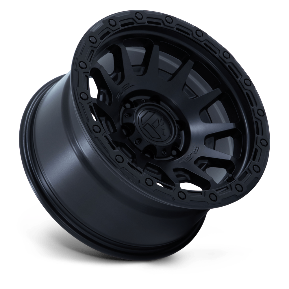 FUEL FC884 FORTRESS - MATTE BLACK W/ GLOSS BLACK LIP