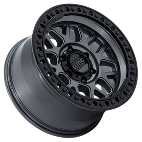 KMC GRS KM549 GLOSS GUNMETAL W/ GLOSS BLACK LIP