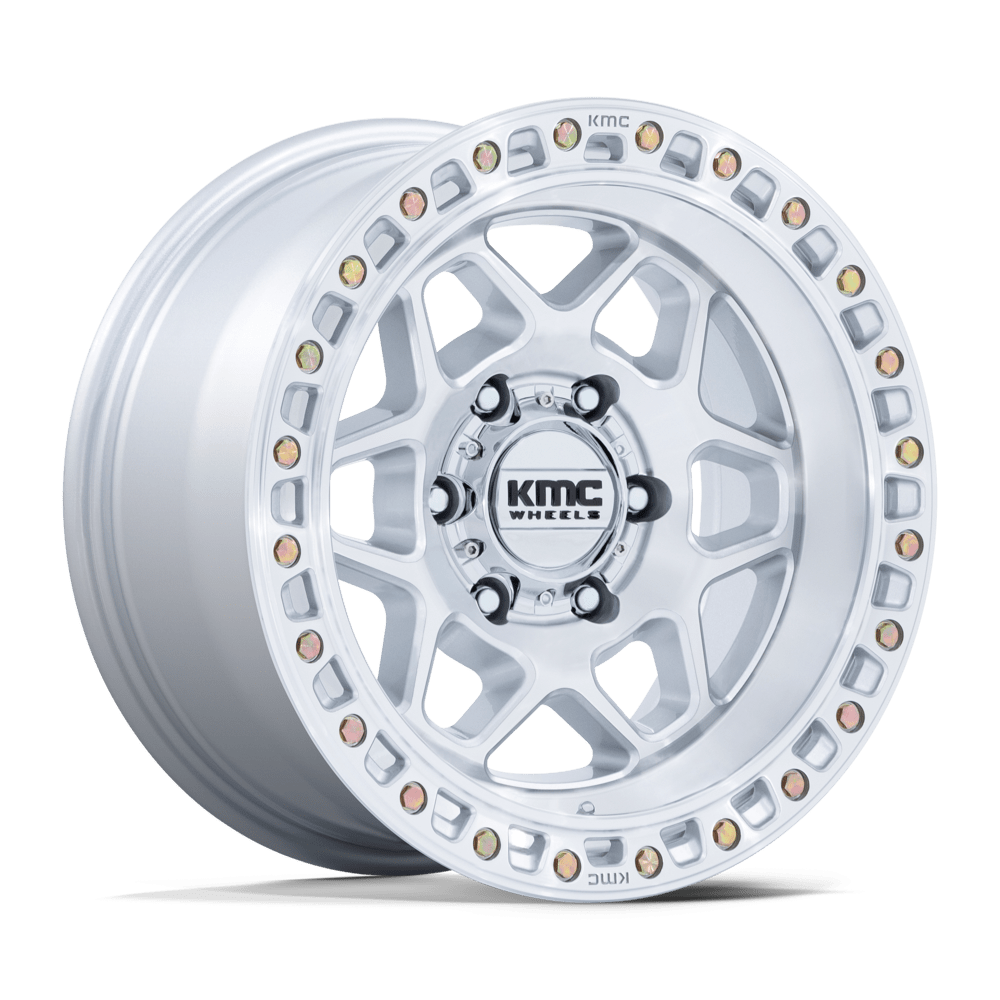KMC KM553 TORX - GLOSS SILVER W/ MACHINED FACE