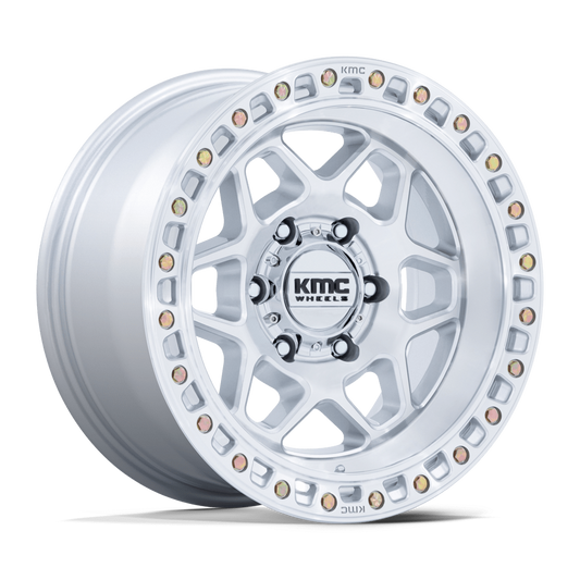 KMC KM553 TORX - GLOSS SILVER W/ MACHINED FACE