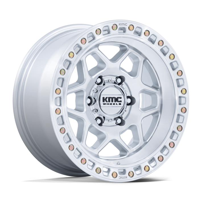 KMC KM553 TORX - GLOSS SILVER W/ MACHINED FACE