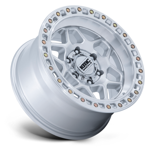 KMC KM553 TORX - GLOSS SILVER W/ MACHINED FACE
