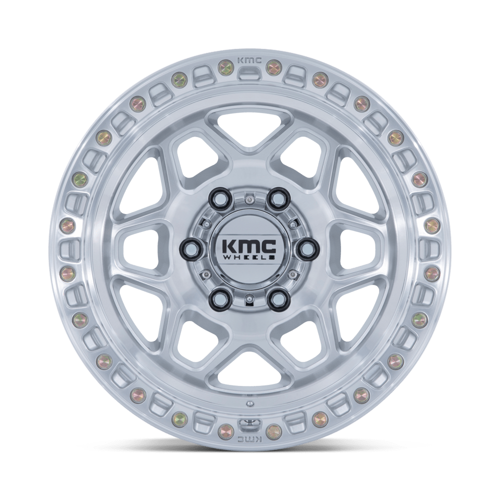 KMC KM553 TORX - GLOSS SILVER W/ MACHINED FACE