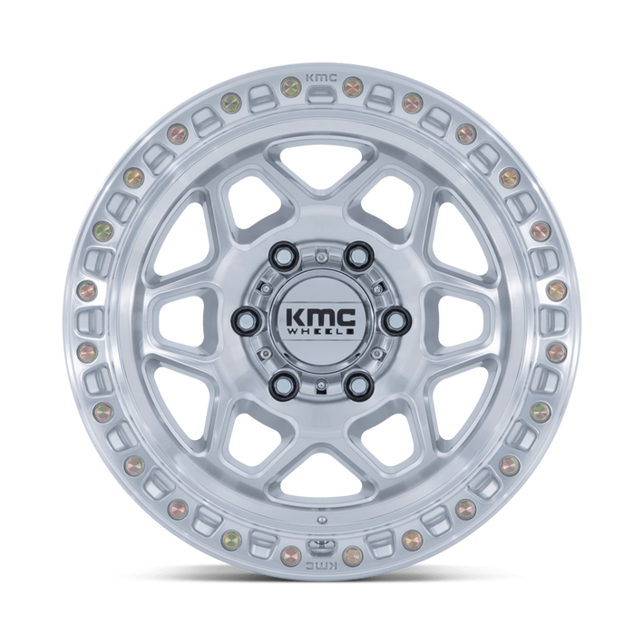KMC KM553 TORX - GLOSS SILVER W/ MACHINED FACE