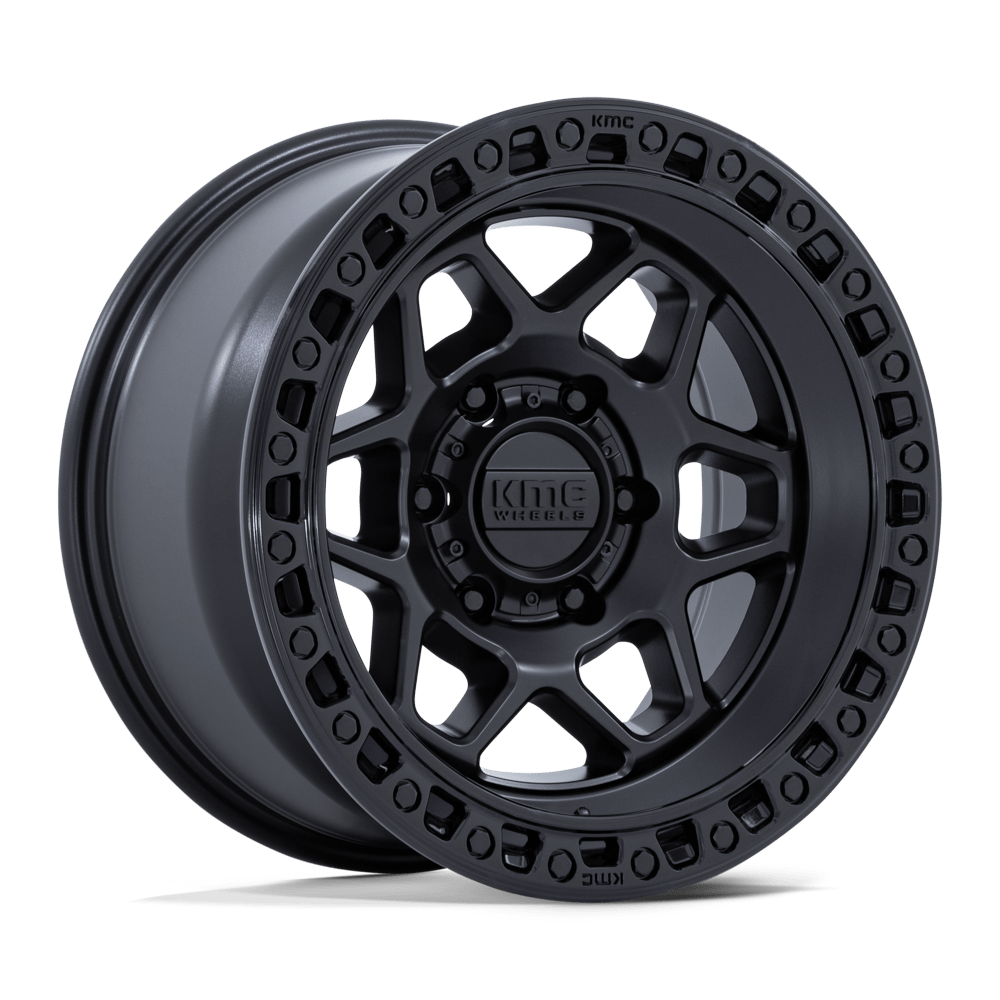 KMC KM553 TORX - MATTE BLACK W/ GLOSS BLACK LIP