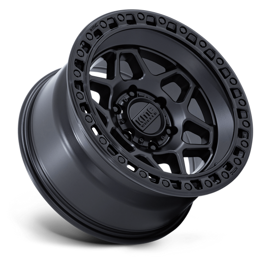 KMC KM553 TORX - MATTE BLACK W/ GLOSS BLACK LIP