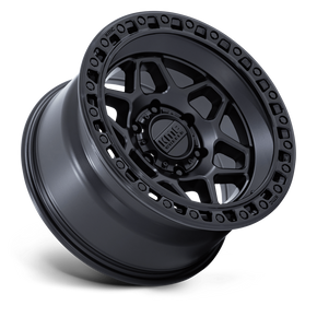 KMC KM553 TORX - MATTE BLACK W/ GLOSS BLACK LIP