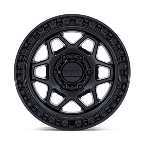 KMC KM553 TORX - MATTE BLACK W/ GLOSS BLACK LIP