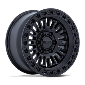 KMC KM554 AZTEC MATTE BLACK W/ GLOSS BLACK LIP