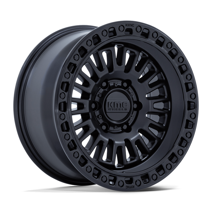 KMC KM554 AZTEC MATTE BLACK W/ GLOSS BLACK LIP