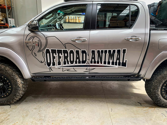Offroad Animal Rock Sliders, Suitable for Toyota Hilux N80, 2015 on